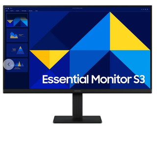 مانیتور 24 اینچ سامسونگ مدل Essential S3 S30GD LS24D300GAMXUE، رزولوشن Full HD، نرخ بروزرسانی 100 هرتز، پنل IPS، دارای درگاه ارتباطی D-Sub، HDMI 1.4